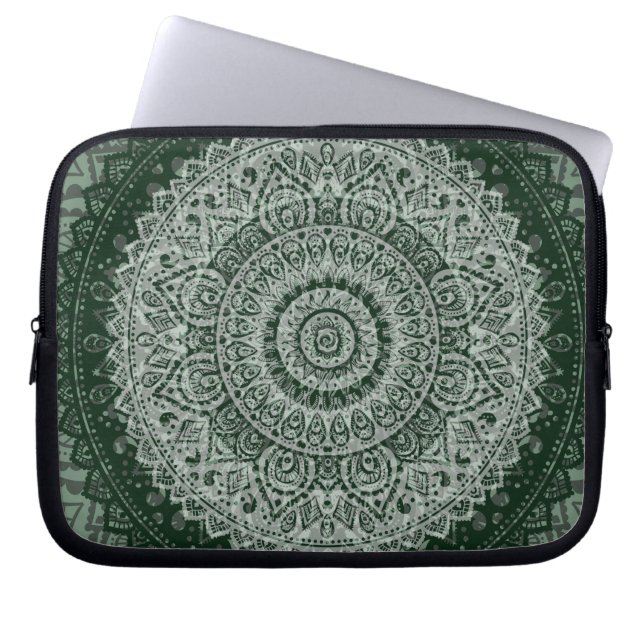 Capa Para Notebook A bolsa de laptop verde do Oriente Médio do teste (Frente)