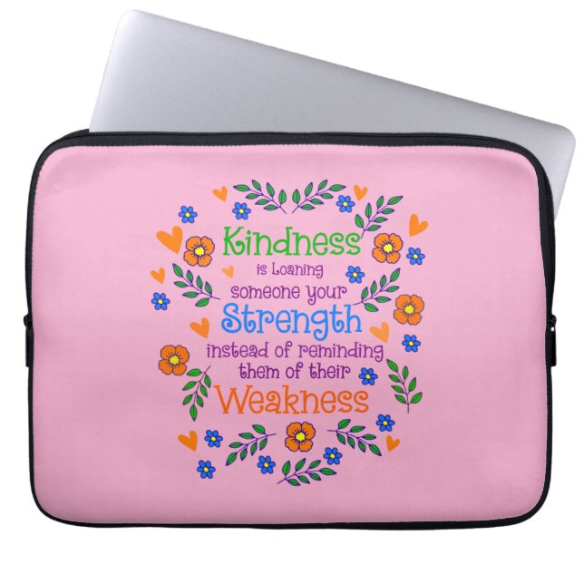 Capa Para Notebook A Bondade É Dar A Alguém A Sua Força (Frente)