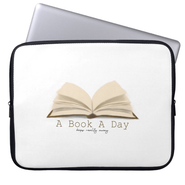 Capa Para Notebook A Book A Day: Keeps Reality Away Electronics Bag (Frente)