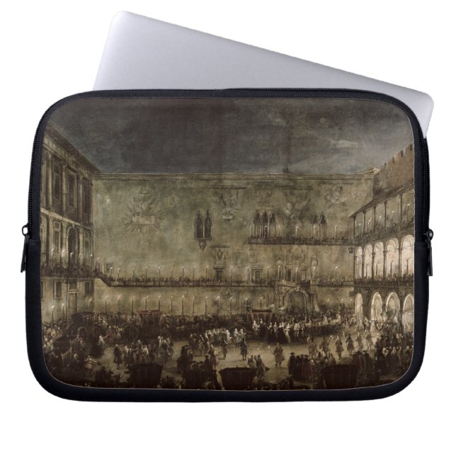 Capa Para Notebook A chegada da princesa Amelia de Saxony, em um (Frente)