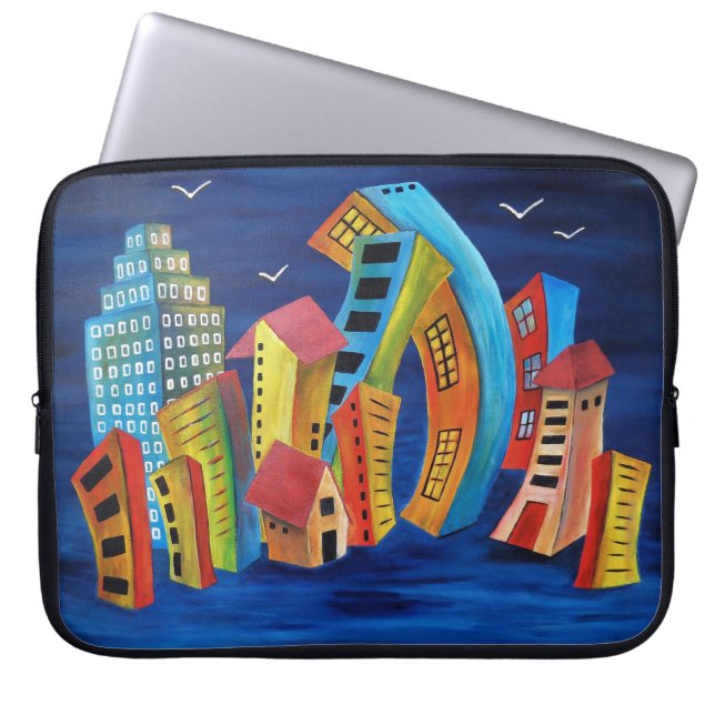 Capa Para Notebook A cidade flutuante (Frente)