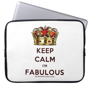 Capa Para Notebook A coroa dourada vermelha fabulosa calma da Slipper