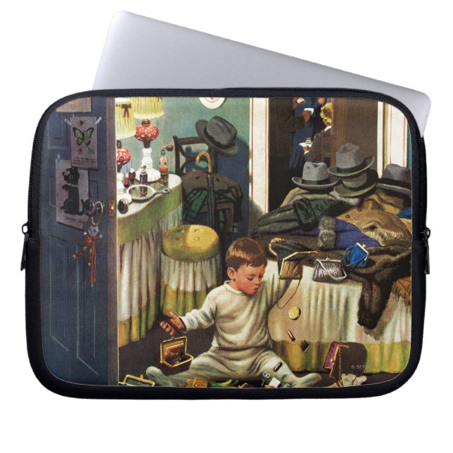 Capa Para Notebook A criança esvazia bolsas (Frente)