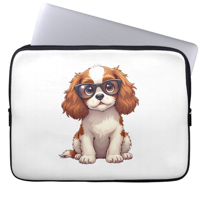 Capa Para Notebook A cute dog King Charles Spaniel COPY (Frente)