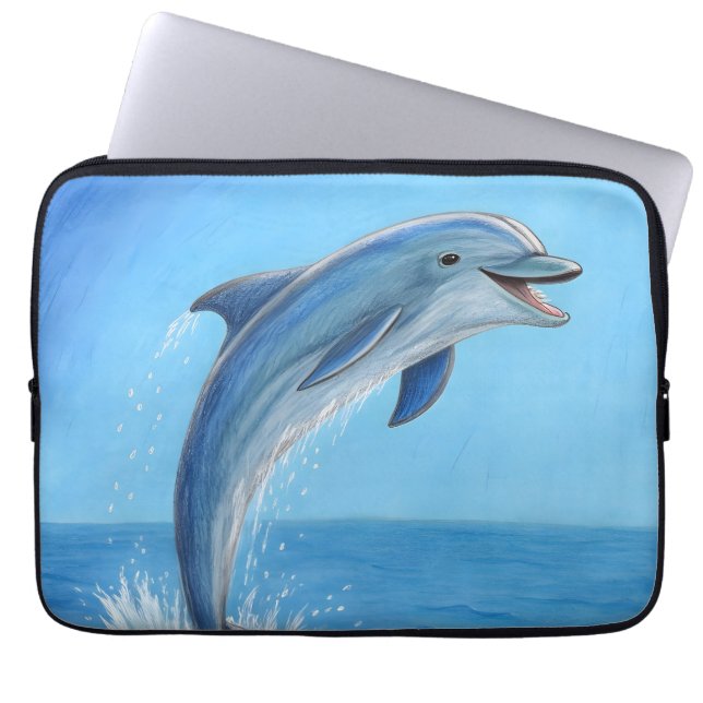 Capa Para Notebook A Dança Silenciosa do Golfinho (Frente)