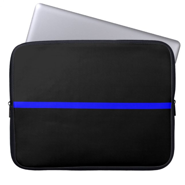 Capa Para Notebook A Declaração da Linha Azul Fina Simbólica (Frente)