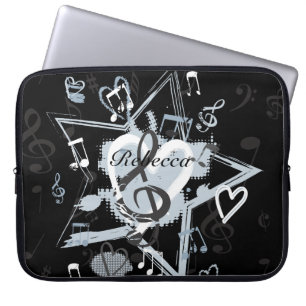 Capa Para Notebook A estrela musical personalizada nota o teste