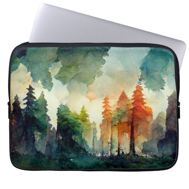 Capa Para Notebook A Floresta (natureza) (Frente)