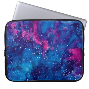 Capa Para Notebook A galáxia espacial aquarela céu noturno com estr