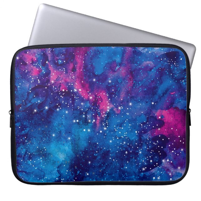 Capa Para Notebook A galáxia espacial aquarela céu noturno com estrel (Frente)
