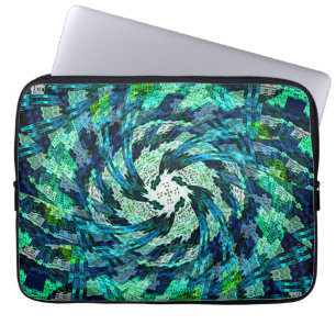 Capa Para Notebook A girar ondas geométricas...