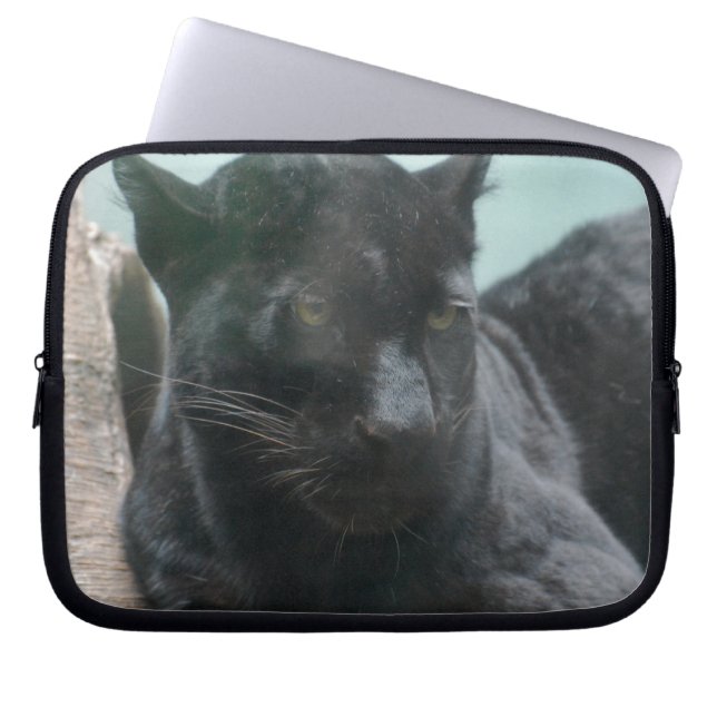 Capa Para Notebook A grande bolsa de laptop da pantera preta (Frente)