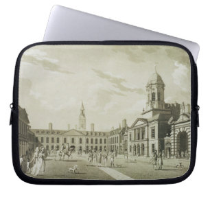 Capa Para Notebook A grande jarda da corte, castelo de Dublin, 1792