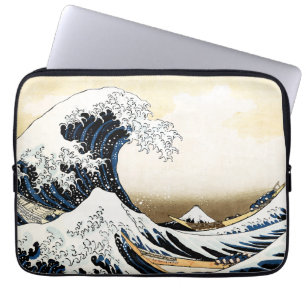 Capa Para Notebook A Grande Onda de Kanagawa Hokusai, arte japonês