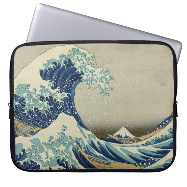 Capa Para Notebook A grande onda fora de Kanagawa (Frente)