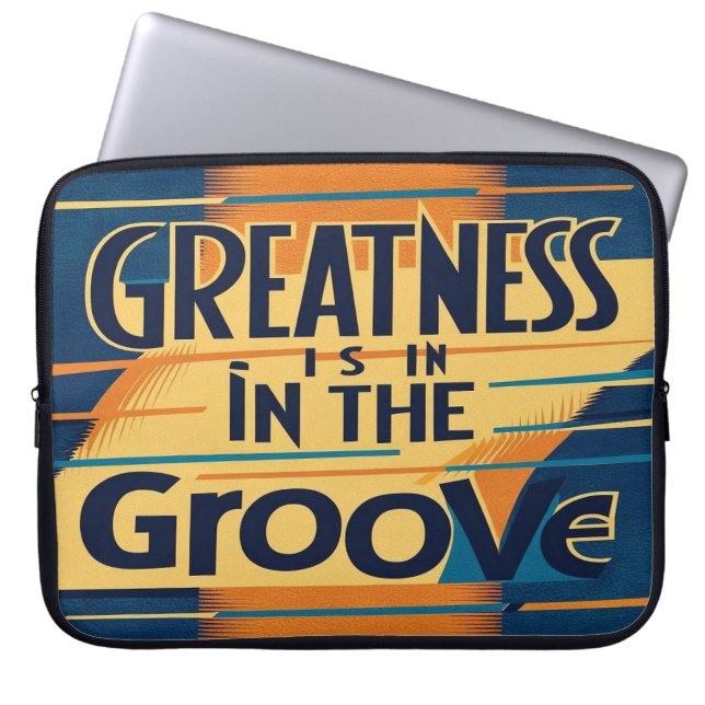 Capa Para Notebook A Grandeza Está No Groove opção 3 (Frente)