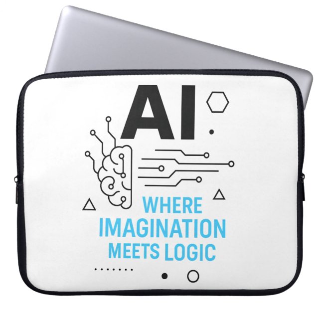 Capa Para Notebook A imaginação atende à Capa lógica | Tecnologia cri (Frente)