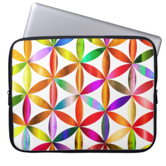 Capa Para Notebook A Incrível Flor da Vida em uma Bolsa de Eletrônico