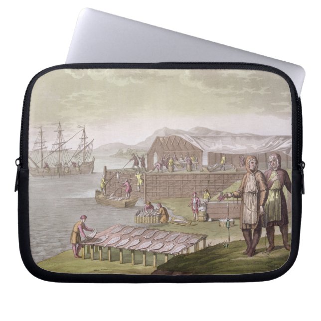 Capa Para Notebook A indústria de pesca, Terra Nova, 'de Le Costu (Frente)