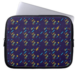 Capa Para Notebook A laptop sleeve with a vibrant geometric pattern
