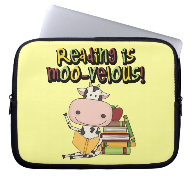 Capa Para Notebook A leitura é MOO-velous (Frente)