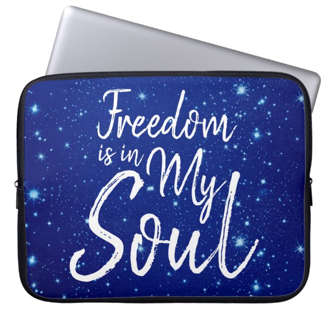 Capa Para Notebook A liberdade está na minha alma (Frente)