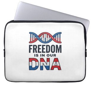 Capa Para Notebook A Liberdade Está No Nosso DNA Camisa Patriótica Ve