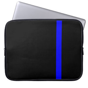 Capa Para Notebook A Linha Azul Fino Simbólica é Preta Vertical