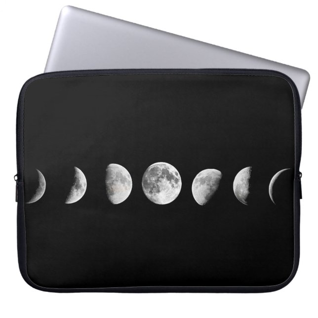 Capa Para Notebook A lua legal pôr em fase a bolsa de laptop (Frente)