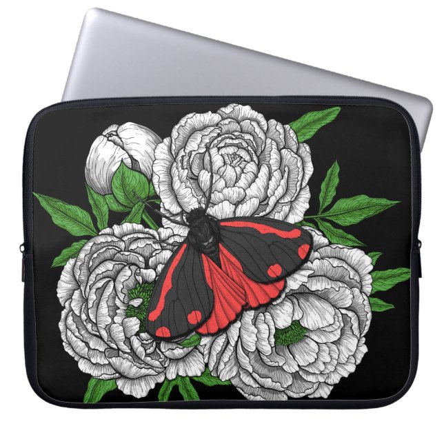 Capa Para Notebook A mariposa cinabar (Frente)
