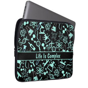 Capa Para Notebook a moderna bioquímica azul do aqua é complexa
