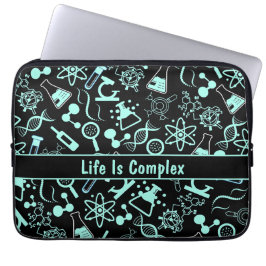 Capa Para Notebook a moderna bioquímica azul do aqua é complexa