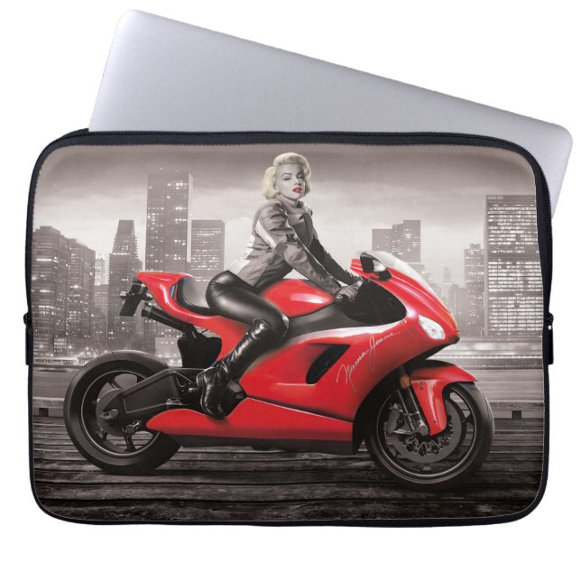 Capa Para Notebook A motocicleta de Marilyn (Frente)