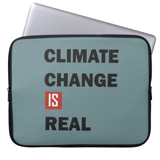 Capa Para Notebook A mudança climática é uma verdadeira consciência a (Frente)