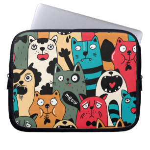 Capa Para Notebook A multidão de gatos
