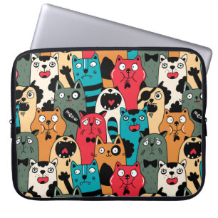 Capa Para Notebook A multidão de gatos