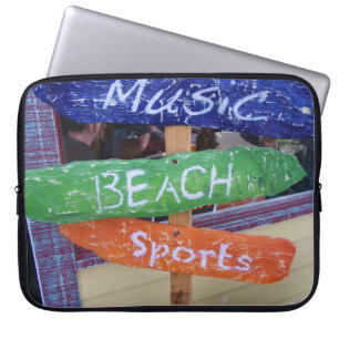 Capa Para Notebook A música, praia, ostenta a bolsa de laptop!