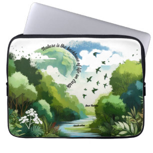 Capa Para Notebook A natureza é a espinha dorsal da vida na Terra