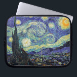 Capa Para Notebook A noite estrelado de Van Gogh<br><div class="desc">A obra-prima de Van Gogh: Noite estrelado. A noite estrelado é um óleo em canvas pelo pintor holandês Vincent van Gogh do cargo-impressionista. Pintada em junho de 1889, descreve a vista da janela do leste-revestimento de sua sala do asilo em Santo-Rémy-de-Provence, imediatamente antes do nascer do sol, com a adição...</div>