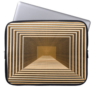 Capa Para Notebook A pirâmide abstrato amarela inclui detalhes