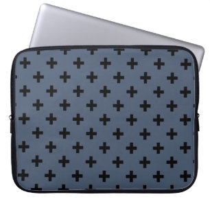 Capa Para Notebook A polca negra cruza a cinza azul