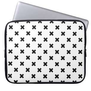 Capa Para Notebook A polca preta cruza a branco