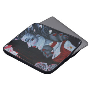 Capa Para Notebook A Rainha Vermelha Wonderland Fantasy Gótico Arte O
