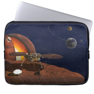 Capa Para Notebook A Representação Do Artista Do Insight Lander.
