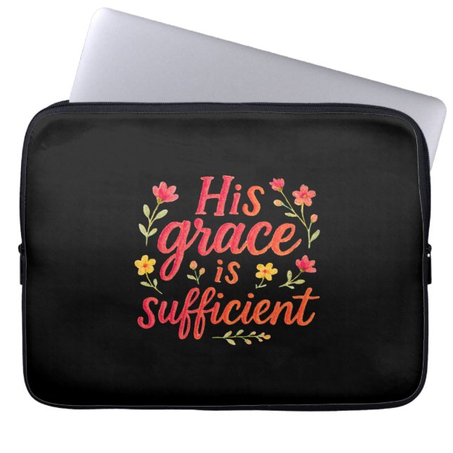 Capa Para Notebook A Sua Graça é Suficiente (Frente)