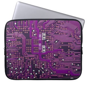 Capa Para Notebook A superfície do fundo do circuito digital,