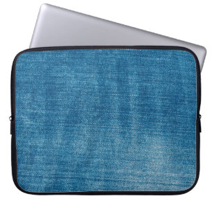 Capa Para Notebook A textura dos jeans azuis denim fecha. Blue denim