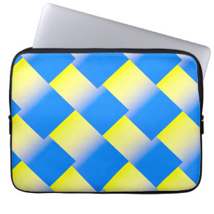 Capa Para Notebook A Ucrânia Azul e Amarela inspirou a paz contra a g