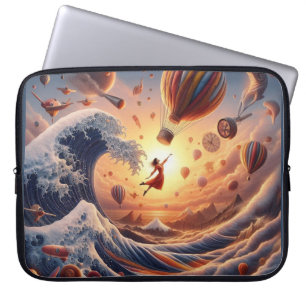 Capa Para Notebook A Viagem de Dream Weaver: Balões de Ar Quente Fant