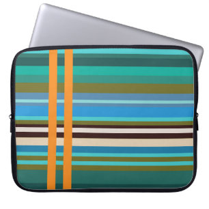 Capa Para Notebook A vida do Aqua listra a bolsa de laptop 15" do